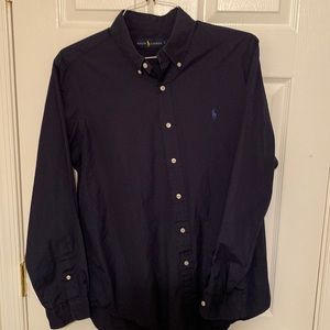 Mens Polo Ralph Lauren Button Down - Navy - Size L